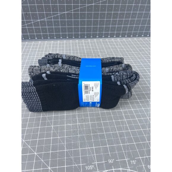 Women's Columbia Crew Socks 4-11 NEW 4-pack Black/Black Outdoor/Hiking ~~ - Picture 3 of 6